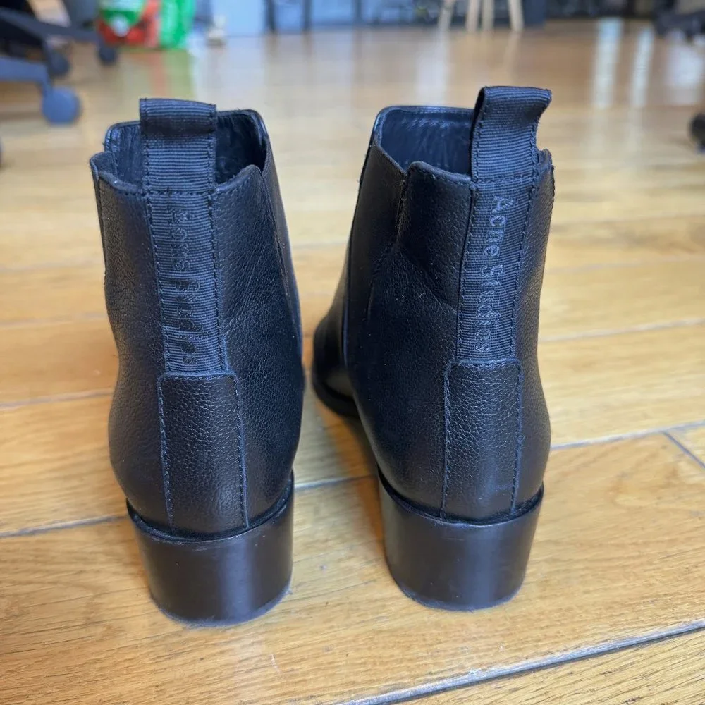 Acne Studio Black Jensen Boots - Picture 3 of 8